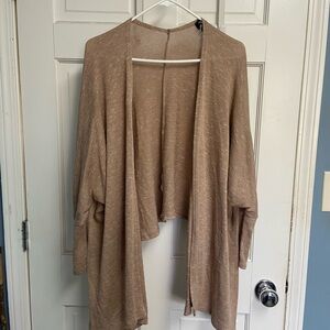 Women's Tan Sweater Cardigan